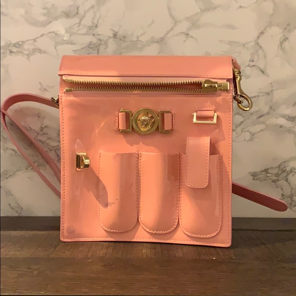 Pink Versace Day Bag. Read description